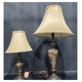 Pair of Coordinating Table Lamps, Both Work Pair of Coordinating Table Lamps, Both Work