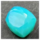 27.20ct Natural Blue Opal Cushion Cut Gemstone