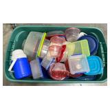 Big Lot of Plastic Containers w Lids Big Lot of Plastic Containers w Lids