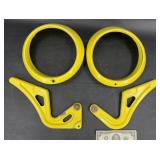 Vntg 1974 Porsche 911 Sugar Scoop Headlight Rim +