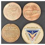 4 Commemorative Coins � San Francisco, Oregon+ 4 Commemorative Coins � San Francisco, Oregon+