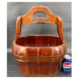 Antique Chinese Wooden Water�Bucket Antique Chinese Wooden Water�Bucket
