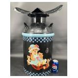 Hand Painted Milk Can Stool w Tractor Seat Hand Painted Milk Can Stool w Tractor Seat