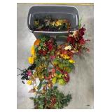 30 Gal Tub of Faux Flowers, Greenery, Leaves 30 Gal Tub of Faux Flowers, Greenery, Leaves