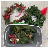 30 Gal Tub of Holiday Wreaths & Garlands 30 Gal Tub of Holiday Wreaths & Garlands