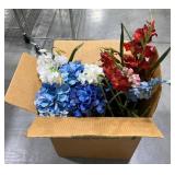 Box of Artificial Flowers, Mixed Colors & Types Box of Artificial Flowers, Mixed Colors & Types