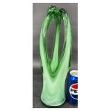 Vintage Hand Blown Art Glass Vase Sculpture