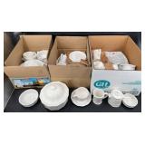 56 Pcs Pfaltzgraff Heritage White Dishes 56 Pcs Pfaltzgraff Heritage White Dishes