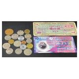 Foreign Coins & Currency w U.S. Military Vietnam