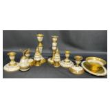 Brass & Mother-of-Pearl Decor Set Made in India Brass & Mother-of-Pearl Decor Set Made in India