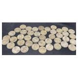 43 WWII U.S. Silver Nickels Mixed Dates