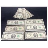 21 US $2 Bills from 1976