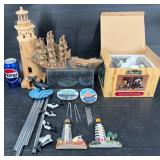 Nautical Decor w Figurines & Bookends Nautical Decor w Figurines & Bookends