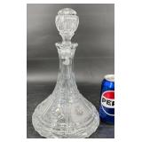 Crystal Wine Decanter w Faceted Stopper Crystal Wine Decanter w Faceted Stopper