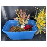 2 Faux Floral Arrangement in Vases, Floral Decor