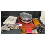 Tableware & Decor Lot, Napkin Rings, Bamboo Runner Tableware & Decor Lot, Napkin Rings, Bamboo Runner
