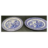 Churchill Blue Willow Platter & Serving Plate Set Churchill Blue Willow Platter & Serving Plate Set