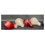 4 Vintage Glass Grenade Fire Extinguishers - Empty