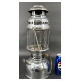 Vntg Glory 500 C.P. Nickel Bases Lantern