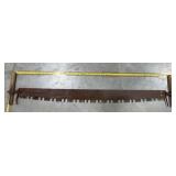 Two-Man Crosscut Saw w Wooden Handles Two-Man Crosscut Saw w Wooden Handles