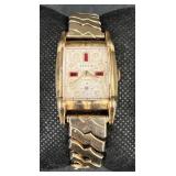 Vntg Rensie Watch w Benrus Zigzag Band 10K R.G.P.