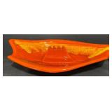 MCM Bold Orange Glazed California Pottery Ashtray MCM Bold Orange Glazed California Pottery Ashtray
