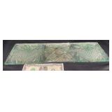 3 Rare Vintage Yasemin Cut Glass Crystal Tiles 3 Rare Vintage Yasemin Cut Glass Crystal Tiles