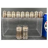 11 Vntg Individual Sterling Salt Pepper Shakers 11 Vntg Individual Sterling Salt Pepper Shakers