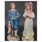 Pair Vintage Lefton LE Blue Boy & Pinkie Figurines Pair Vintage Lefton LE Blue Boy & Pinkie Figurines