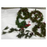 Christmas Holiday Garlands Greens