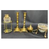 Brass Decor Items � Candlesticks, Incense Burner+ Brass Decor Items � Candlesticks, Incense Burner+
