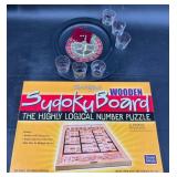 Shot Glass�Roulette Game & Sudoku Board Puzzle Set Shot Glass�Roulette Game & Sudoku Board Puzzle Set