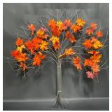 Tree Sculpture Wall Hanging Autumn Colored Leaves Tree Sculpture Wall Hanging Autumn Colored Leaves