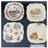4 Vntg Collector Plates � Royal Winton, Wilkinson+ 4 Vntg Collector Plates � Royal Winton, Wilkinson+