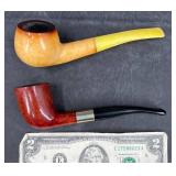 2 Tobacco Pipes � Meerschaum &�Imported Briarwood 2 Tobacco Pipes � Meerschaum &�Imported Briarwood