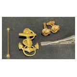 Navy Pin, Cufflinks & Tie Pin Navy Pin, Cufflinks & Tie Pin