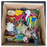 Miscellaneous Keychains Lot ï¿½ Vntg, Themed +