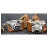 Agfa Silette I & Kodak 35 Camera, Leather Cases