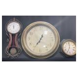 3 Wall Clocks  FirsTime Fleur De Lis +