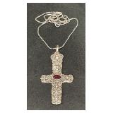 Sterling Silver Cross Pendant Necklace