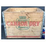 Vintage Canada Dry Beverages Wooden Crate