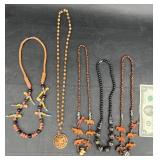 5 Wooden Necklaces  Bethlehem, Ethnic +