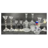 Crystal Candlesticks HoldersVidali, Oleg Cassini+