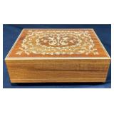 Reuge Inlaid Wooden Music Box, Made in Italy