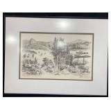 El Dorado Natl ForestPencil Drawing Lithograph