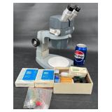 America Optic 0.7 to 3.0X Microscope #569, Extras