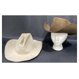 2 Western Cowboy Hats  Thoroughbred +