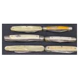 6 Vintage Pocket Knives  Western +