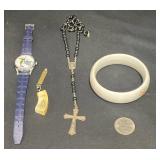 Rosary, Rocky Bullwinkle Watch,Bracelet & Pendant