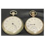 2 Vintage Pocket Watches  Waltham & Elgin